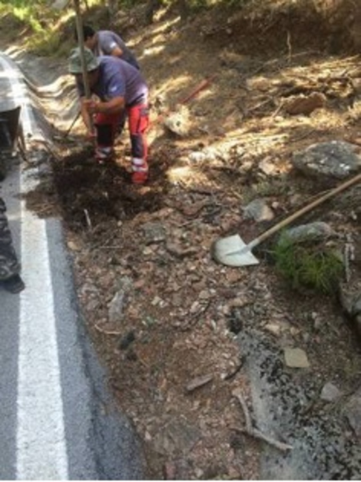 Καθαρισμός δρόμου Προφήτη Ηλία