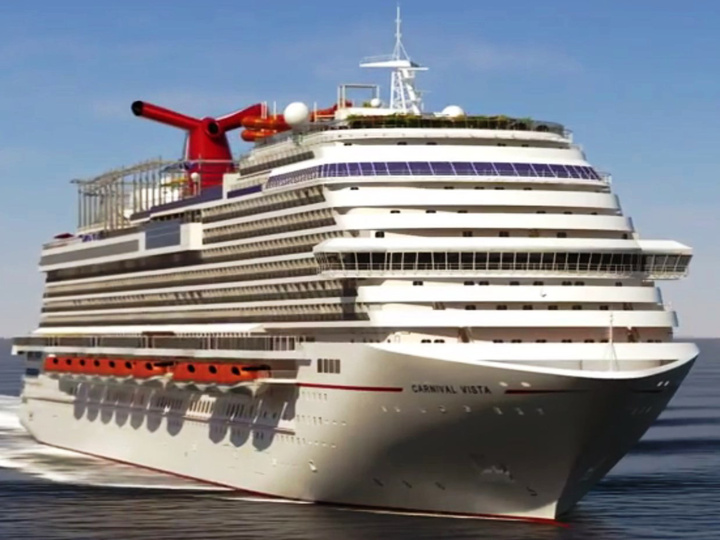 Ένα από τα μεγαθήρια της κρουαζιέρας το Carnival Vista, καταπλέει στη Ρόδο με 4.000 επιβάτες