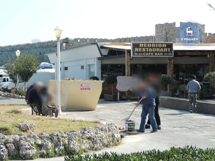 Όπως ήταν το παρτέρι πριν την επέμβαση