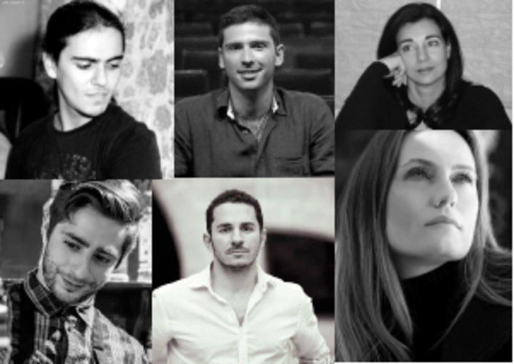 Από πάνω αριστερά: Γ. Παπαθεοδώρου, Γ. Μανέττας, Σ. Χατζηστρατή, Ν. Ελευθερίου, Β. Μπακίρης, Θ. Ζαχαρόπουλος