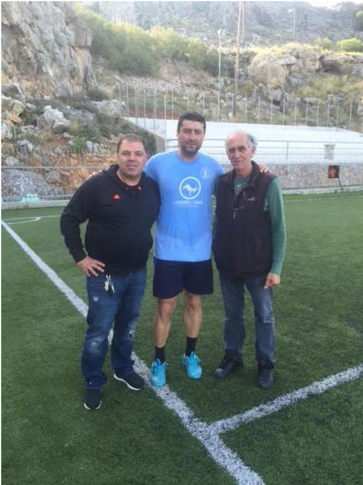 Ο Δημήτρης Δογιάμας με το Στέφανο Μυριαλλή (αριστερά) και το Δημήτρη Διάκουλα.