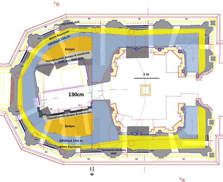 Το σχεδιάγραμμα της μελέτης του Παναγίου Τάφου