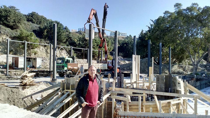 Ο αρχιτέκτονας του έργου κ. Δημήτρης Αδαμάκης Ο αρχιτέκτονας του έργου κ. Δημήτρης Αδαμάκης