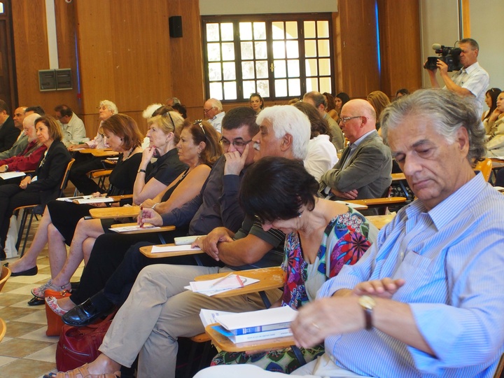 Στιγμές από το συνέδριο «Η ελευθερία της έκφρασης και η λογοκρισία» (“Freedom of Expression and Censorship”) στο χώρο του Πανεπιστημίου Αιγαίου. Οκτώβρης, 2014.  