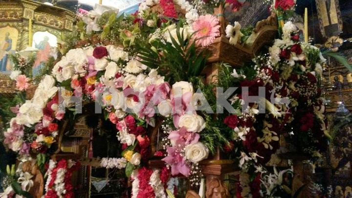 Ο Επιτάφιος από την Κοίμηση της Θεοτόκου στη Λίνδο
