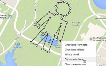 Μέτρηση απευθείας αποστάσεων μεταξύ δύο σημείων στο Google Maps