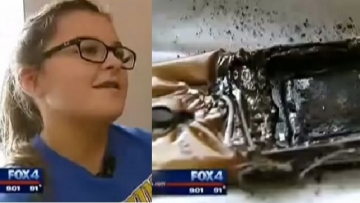 Έφηβη στο Τέξας κοιμόταν και το κινητό της Samsung  εξερράγη κάτω από το μαξιλάρι της [βίντεο &εικόνες] 