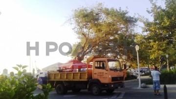 Συνεργείο του δήμου με την συνοδεία αστυνομικών, έκοψε το ρεύμα σε καντίνα της Ρόδου!