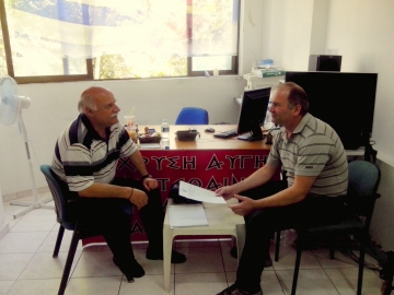 Ο ευρωβουλευτής της Χρυσής Αυγής Γεώργιος Επιτήδειος στη Ρόδο