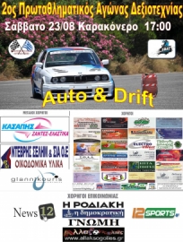 Ο 2ος αγώνας δεξιοτεχνίας και drift στο Καρακόνερο