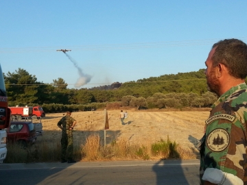 Και οι κυνηγοί στην μάχη της κατάσβεσης της  πυρκαγιάς του Αγ. Σουλά!