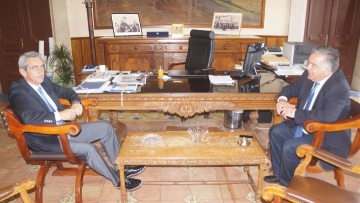 Συνάντηση του Περιφερειάρχη Γ. Χατζημάρκου με τον βουλευτή Β. Υψηλάντη