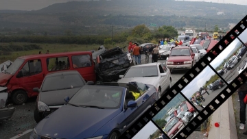 Νταλίκα «έσπειρε» το θάνατο στην Εγνατία Οδό –Τέσσερις νεκροί σε καραμπόλα 40 ΙΧ
