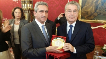 Η επίσκεψη του Γιώργου Χατζημάρκου στο Προεδρικό Μέγαρο της Αυστρίας