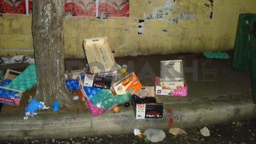 Εικόνες ντροπής στην οδό Βύρωνος