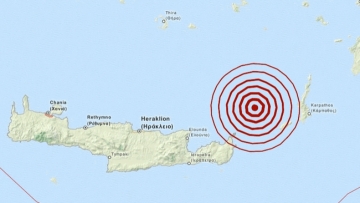 Σεισμός 3,8 Ρίχτερ δυτικά της Καρπάθου