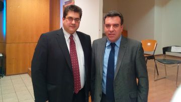 Συνάντηση του Χαράλαμπου Κόκκινου με τον βουλευτή Μάνο Κόνσολα