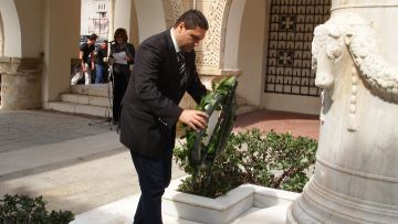 Φωτογραφίες και βίντεο από την σημερινή κατάθεση στεφάνων στο βωμό της πατρίδος