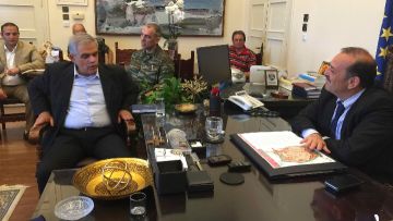 Συνάντηση του Δημάρχου Ρόδου, με τον  Υφυπουργό Εθνικής Άμυνας Νίκο Τόσκα 