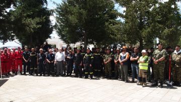 Άσκηση δασικής πυρκαγιάς στην Ψίνθο