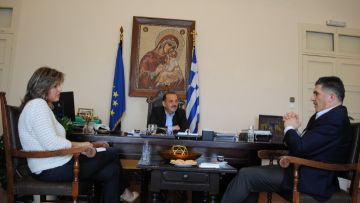 Συνάντηση του Δημάρχου Ρόδου με τον τ. Πρόεδρο του ΣΕΤΕ, Γ. Δρακόπουλο