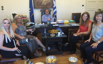 Εθιμοτυπική επίσκεψη στο Δήμαρχο Ρόδου της επιτετραμμένης της πρεσβείας του Ισραήλ στην Ελλάδα 