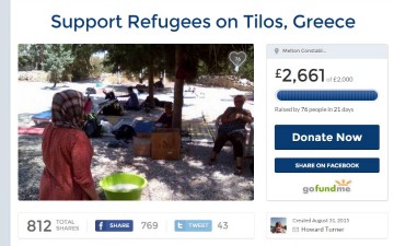 Xρήματα για τους πρόσφυγες της Τήλου