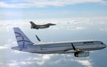 F16 αναχαιτίζουν Airbus που απογειώθηκε από το αεροδρόμιο της Ρόδου (φωτορεπορτάζ)