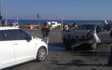Άλλο ένα τροχαίο ατύχημα προκλήθηκε στην πόλη της Ρόδου