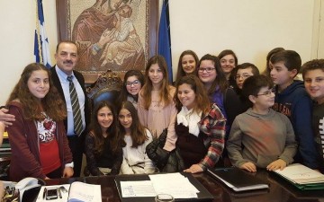 Επίσκεψη από το 13ο Δημοτικό Σχολείο Ρόδου στον Δήμαρχο
