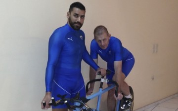 Ο Παραολυμπιονίκης Θανάσης Μπαράκας και ο Νίκος Μούνδρος στο Παγκόσμιο Κύπελλο Ποδηλασίας στη Ρόδο