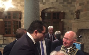 Ο Χ. Κόκκινος στην αναγόρευση σε Επίτιμο Διδάκτορα του τ. Προέδρου της Κυπριακής Δημοκρατίας κ. Γεώργιου Βασιλείου 