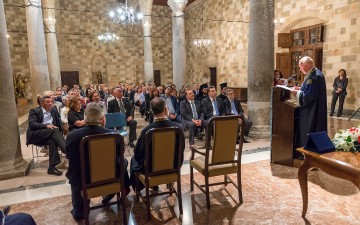 Ευχαριστίες του Πανεπιστημίου Αιγαίου για την τελετή αναγόρευσης του κ. Γ. Βασιλείου σε Επίτιμο Διδάκτορα