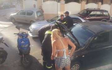 Γατάκι εγκλωβίστηκε σε κινητήρα αυτοκινήτου στη Ρόδο!