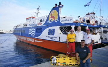 Οι εθελοντές Σαμαρείτες ευχαριστούν την Ναυτιλιακή εταιρία Dodekanisos Seaways