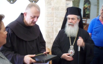 Επίσκεψη του Πατριάρχη Ιεροσολύμων  στην Καθολική Μονή της Παναγίας της Νίκης Ρόδου