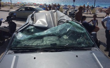 Ρόδος: Σώθηκε από θαύμα η οδηγός του τζιπ που ανετράπη στην Ψαρόπουλα (φωτορεπορτάζ)
