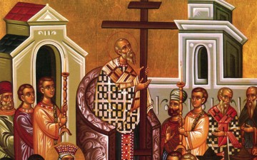 Σταυρός υψούται σήμερον και κόσμος αγιάζεται