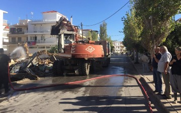 Ο δήμος Ρόδου με δικούς του πόρους, εκτελεί έργα διαπλάτυνσης της δημοτικής οδού, Μιχαήλ Πετρίδη