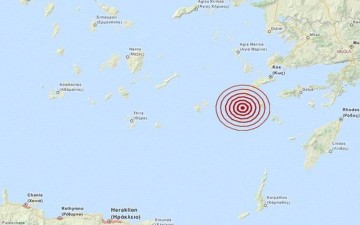 Ισχυρός σεισμός 5,2 ρίχτερ ταρακούνησε τη Ρόδο πριν απο λίγο