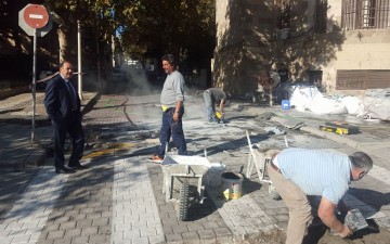 Τοποθέτηση νέων κυβόλιθων σε κεντρικές οδούς και σημεία της  πόλης 