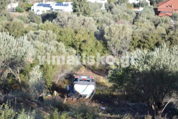 Βυτιοφόρο γεμάτο με πετρέλαιο έπεσε σε γκρεμό της Κω