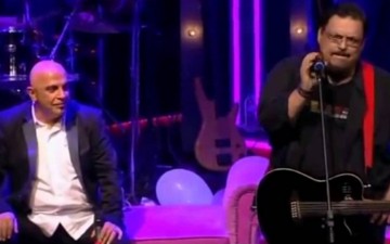 Λαυρέντης Μαχαιρίτσας  και Γιάννης Ζουγανέλης  στη σκηνή του Colorado