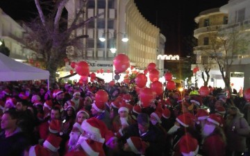 Μεγάλη συμμετοχή στο Santa Run της Ρόδου