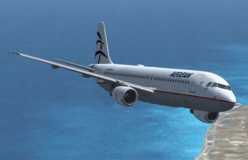 Αεροσκάφος της Aegean δεν μπόρεσε να προσγειωθεί στη Ρόδο λόγω κακοκαιρίας