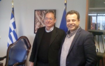 Συνάντηση του δημάρχου Νισύρου με τον υφυπουργό Νησιωτικής Πολιτικής κ. Νεκτάριο Σαντορινιό
