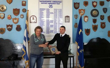 Με μια σεμνή  εκδήλωση τιμήθηκε  ο δύτης Βασίλης Μαντικός