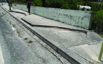 Ένα πεζοδρόμιο του... φόβου και του τρόμου  στη Ρόδο