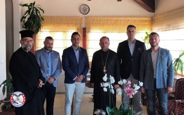 Εθιμοτυπική επίσκεψη του τμήματος AHEPA HJ-33 Ρόδου, στο σεβασμιώτατο μητροπολίτη Ρόδου κ.κ. Κύριλλο