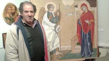 Ένας Ροδίτης τεχνίτης του ψηφιδωτού